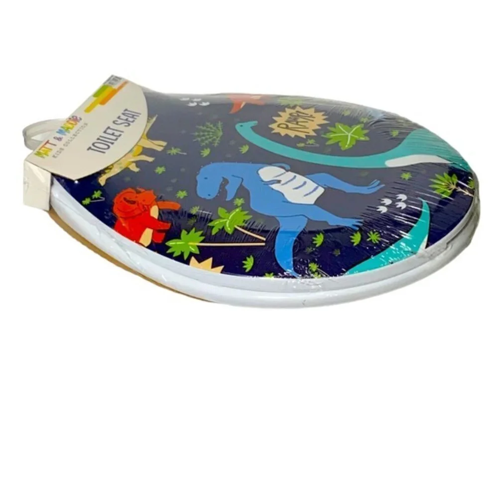 Matt & Maddie Toilet Seat Dinosaur Kids Bath Roar Collection Accessory Blue